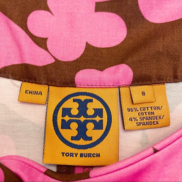 Tory Burch Brown & Pink Floral Dress - Picture 5 of 8